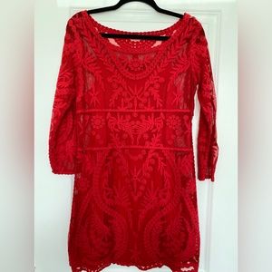 Express red dress, medium